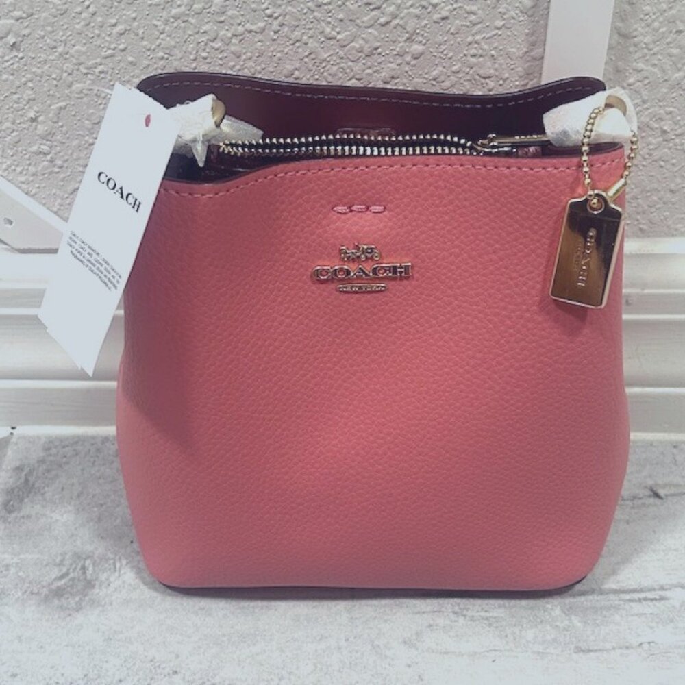 NWT - Coach Mini Town Bucket Bag - C7266 IMRRJ - COLOR: Gold/Taffy - $298.00